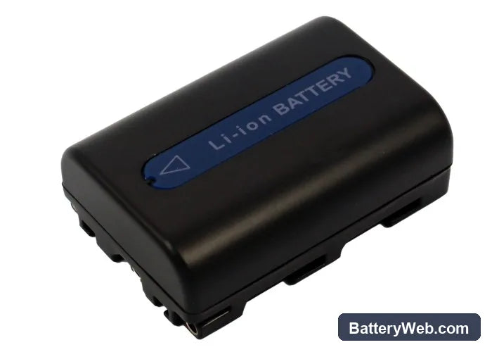 Sony DCR-DVD300 Replacement Battery, 7.4V, 1300mAh, Li-ion 4