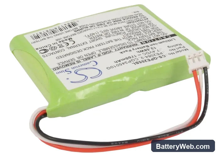 Q-Sonic Multimedia X-Dream-Player Replacement Battery, 7.4V, 1700mAh, Li-ion 2