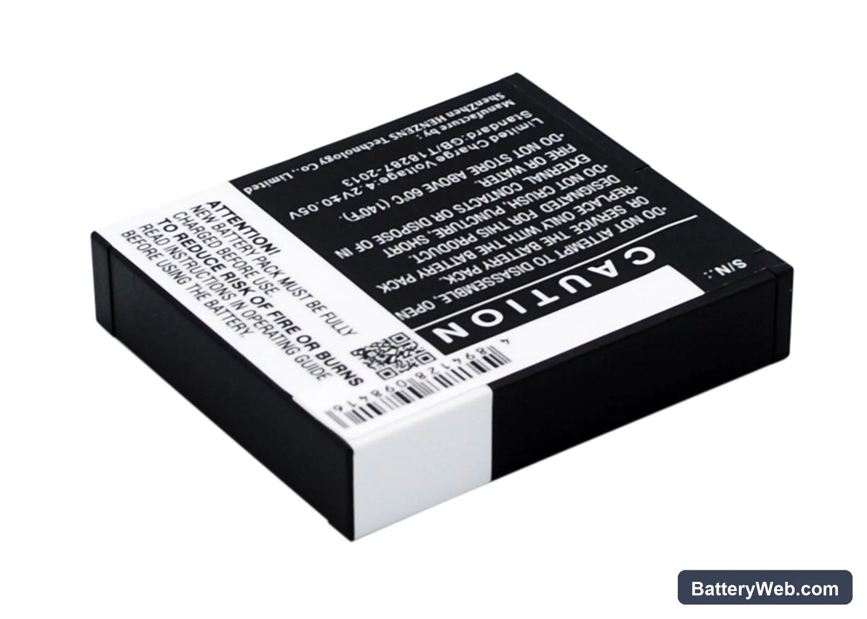 Rollei Actioncam 230 Replacement Battery, 3.7V, 1000mAh, Li-ion 5