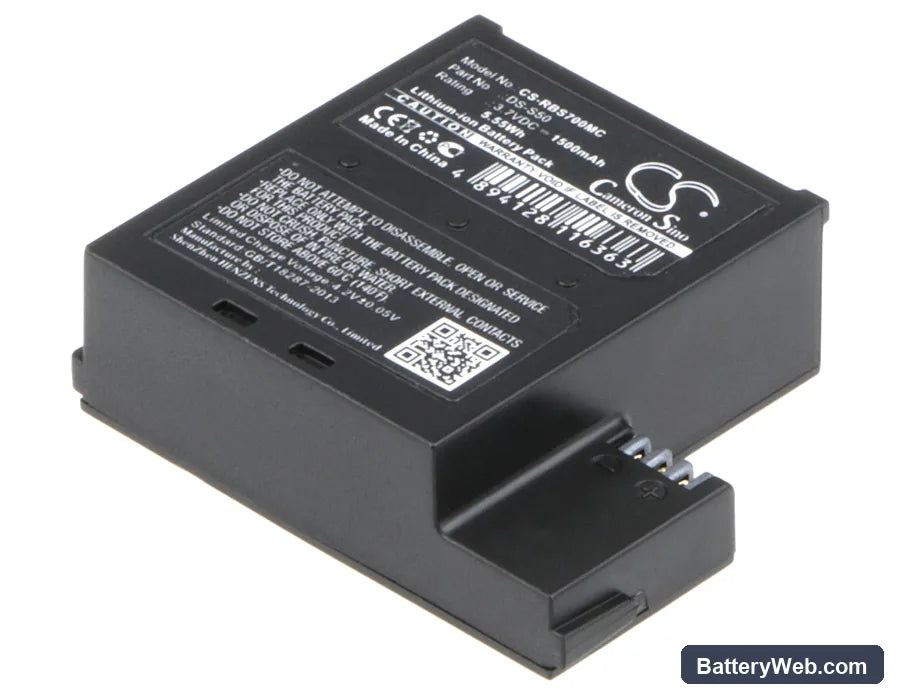 Veho MUVI K1 Replacement Battery, 3.7V, 1500mAh, Li-ion 1
