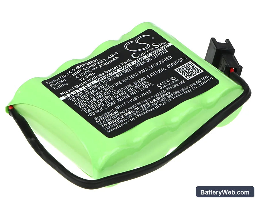 IAI Robo Cylinder Controller RCP2-CG-RSA-A-PM-O Replacement Battery, 4.8V, 2500mAh, Ni-MH 1
