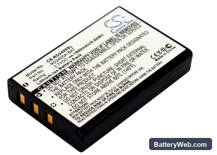 Thomson X-2400 Replacement Battery, 3.7V, 1800mAh, Li-ion 1