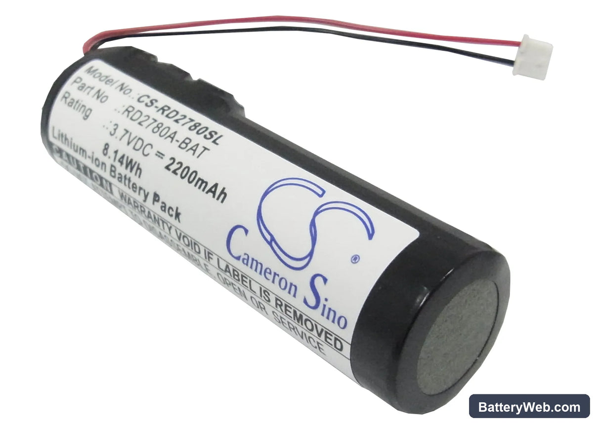 RCA Lyra Jukebox RD2780 MP3 Playmer Replacement Battery, 3.7V, 2200mAh, Li-ion 1