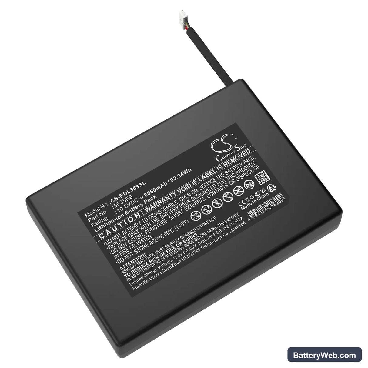 Ring Ring power pack Replacement Battery, 10.8V, 8550mAh, Li-ion 1