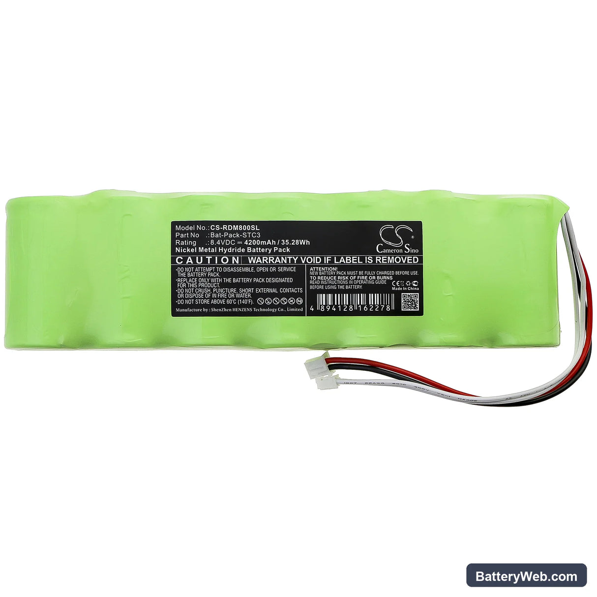Rover Atom Light Replacement Battery, 8.4V, 4200mAh, Ni-MH 3