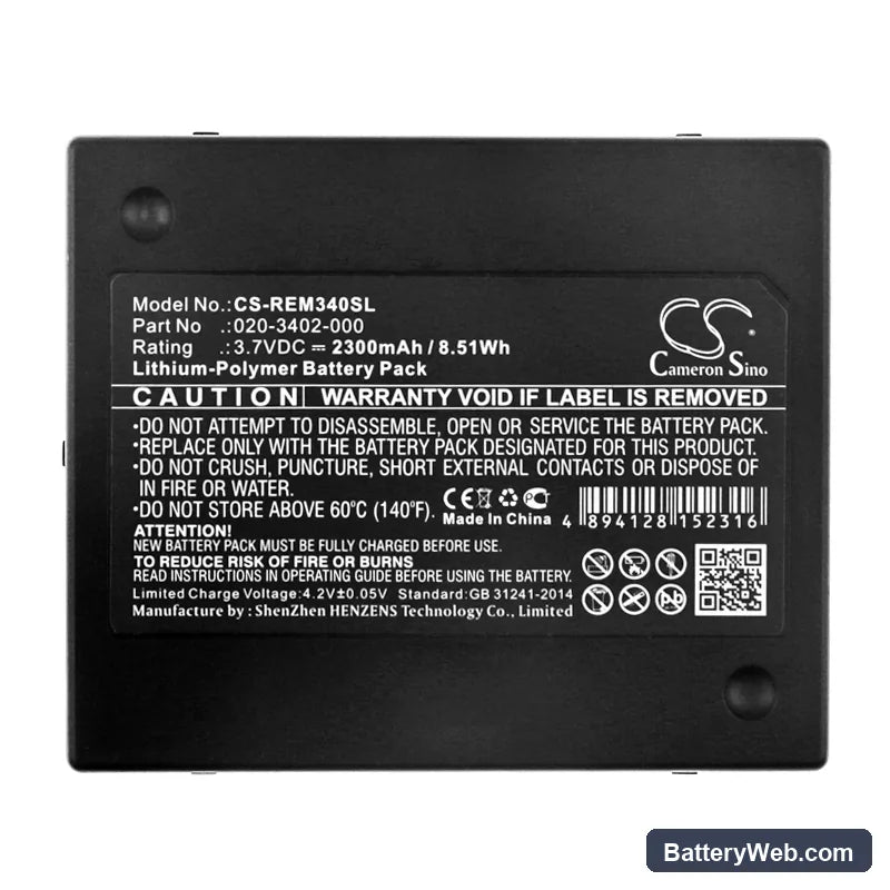 RAE Systems QRAE II Replacement Battery, 3.7V, 2300mAh, Li-Polymer 5