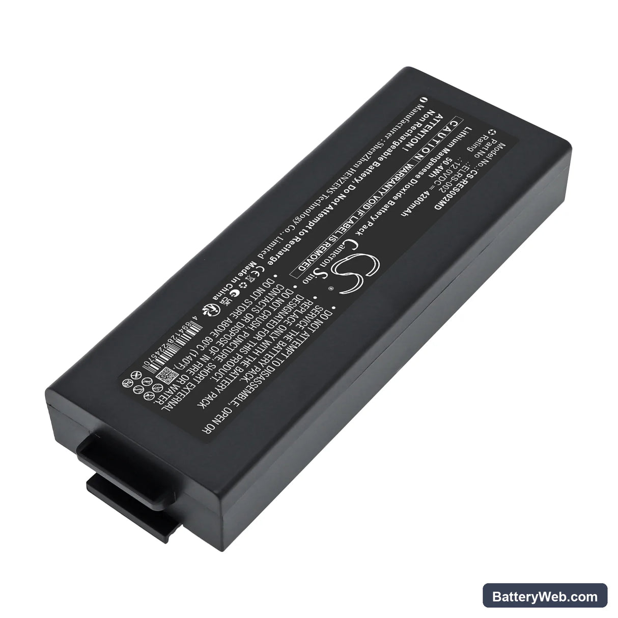 Progetti Rescue Sam Defibrillator Replacement Battery, 12V, 4200mAh, Li-MnO2 2