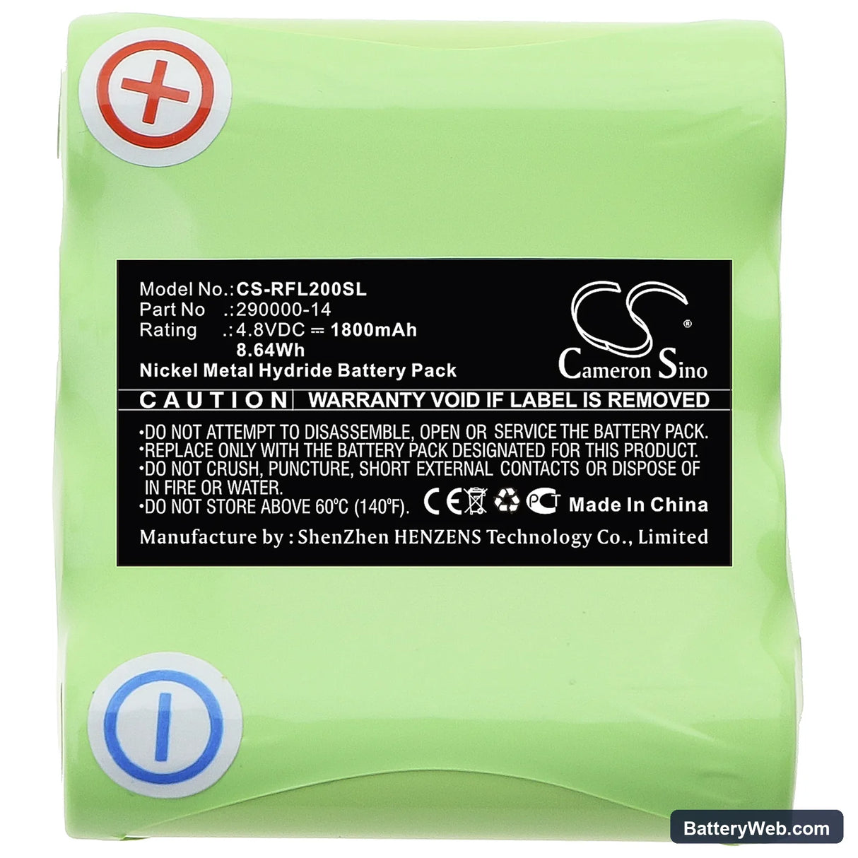 Geo-Fennel Rotationslaser FL 200A Replacement Battery, 4.8V, 1800mAh, Ni-MH 3