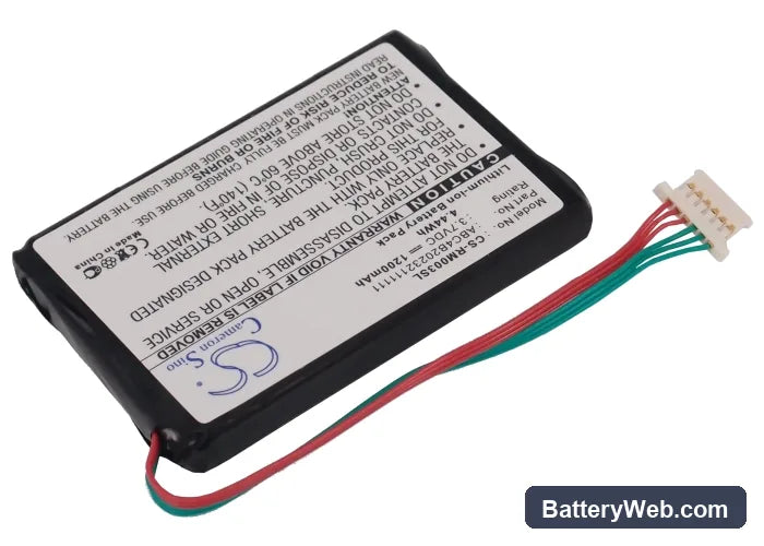 ROC Digital 14003 rocbox 20GB Replacement Battery, 3.7V, 1200mAh, Li-ion 2
