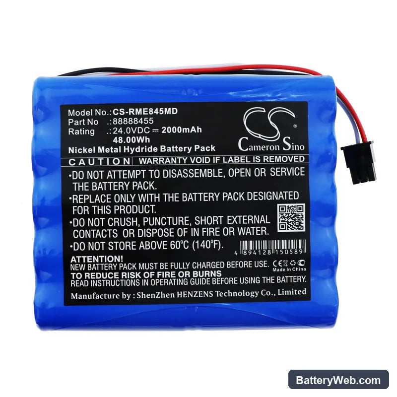 ResMed VS III Replacement Battery, 24V, 2000mAh, Ni-MH 3