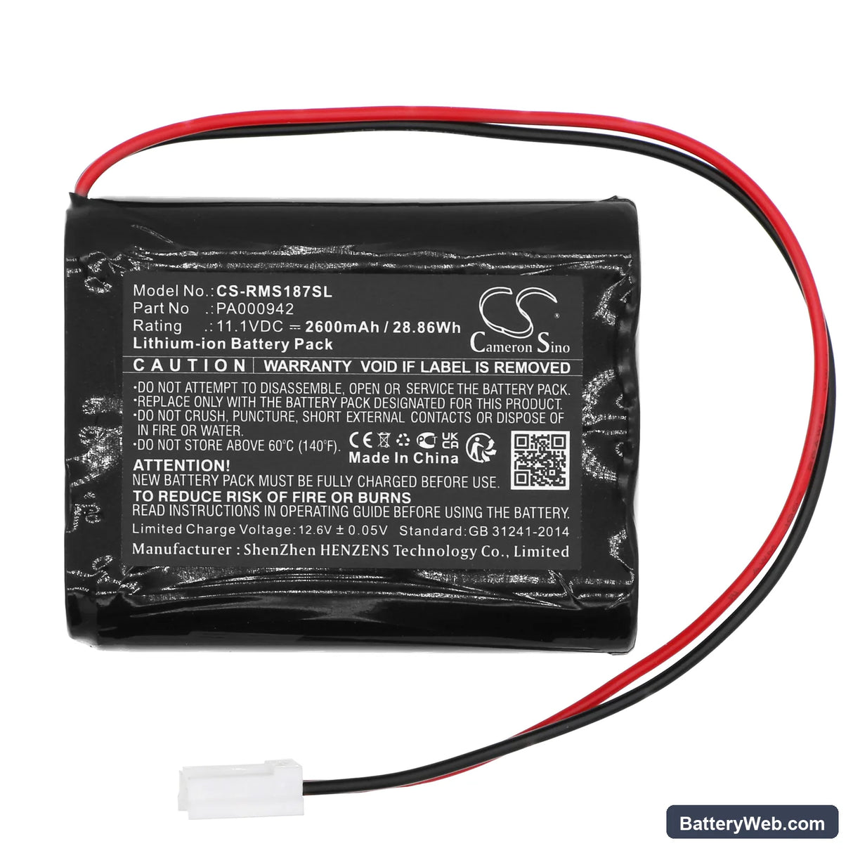 Heim und Haus 18797 Replacement Battery, 11.1V, 2600mAh, Li-ion 3