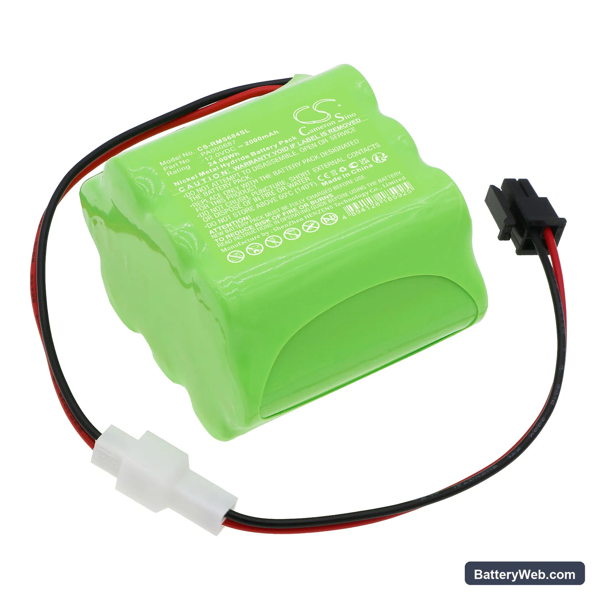 Roma Rollladen shutter Replacement Battery, 12V, 2000mAh, Ni-MH 1
