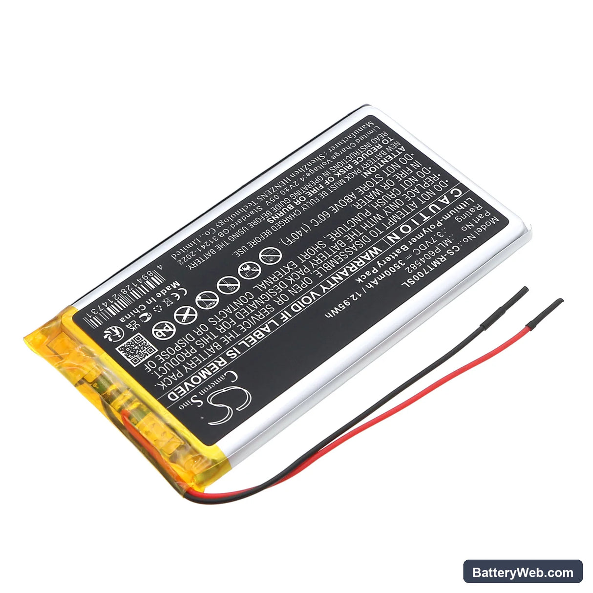 Rand McNally TND-70 Replacement Battery, 3.7V, 3500mAh, Li-Polymer 2
