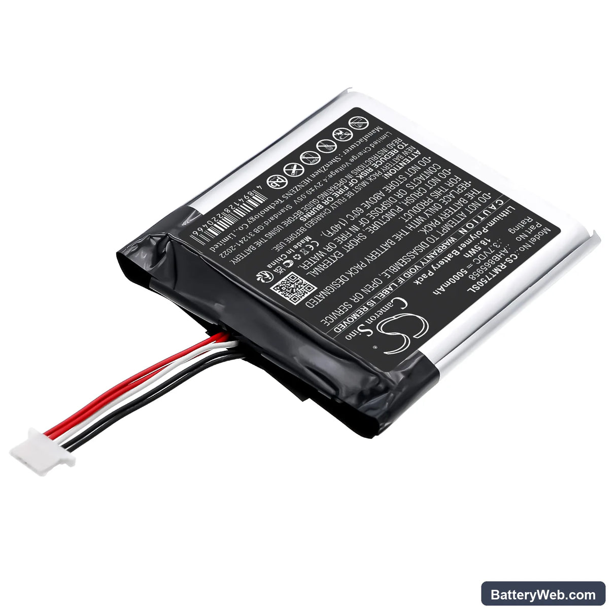 Rand McNally TND-750 Replacement Battery, 3.7V, 5000mAh, Li-Polymer 2