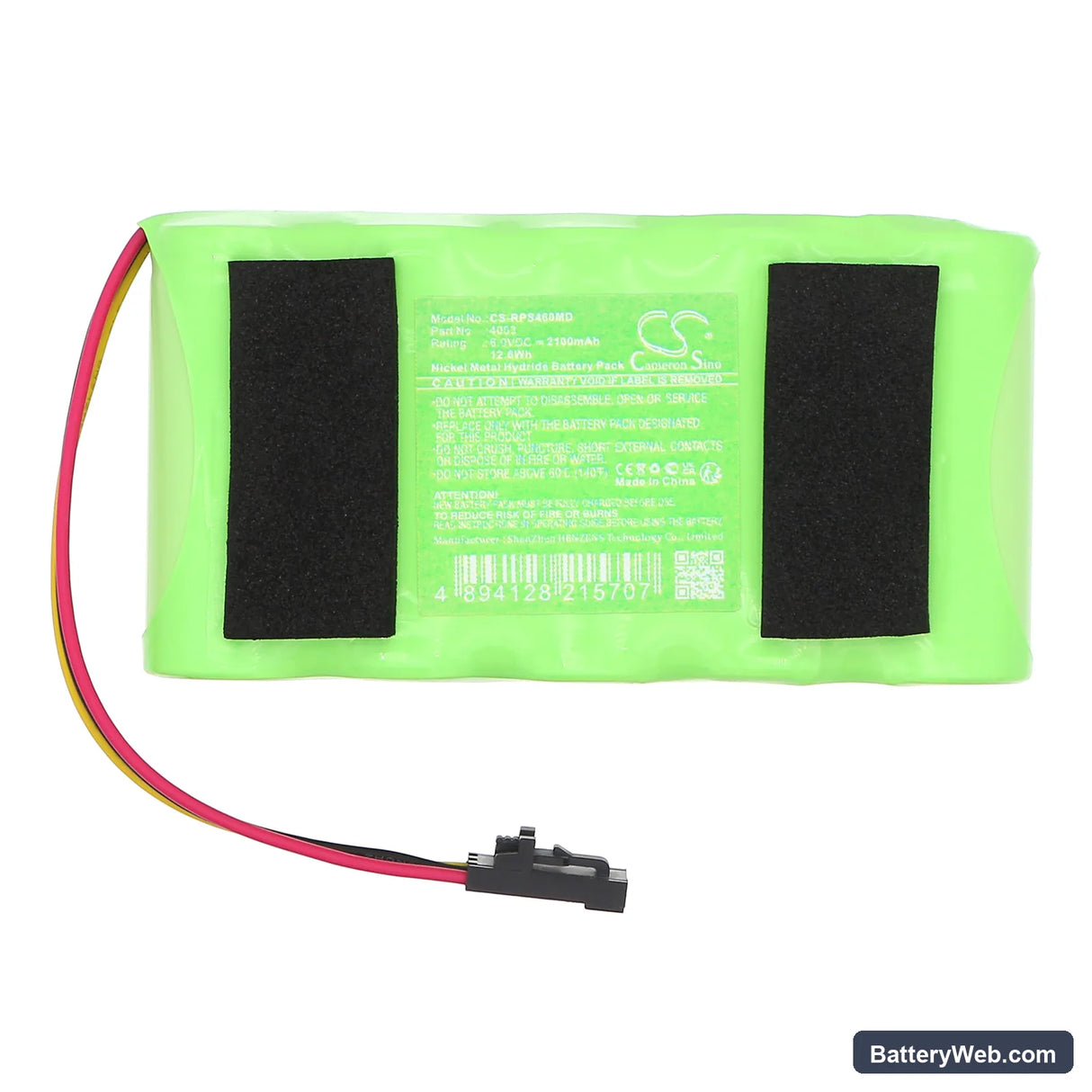 Respironics 4003 Replacement Battery, 6V, 2100mAh, Ni-MH 3