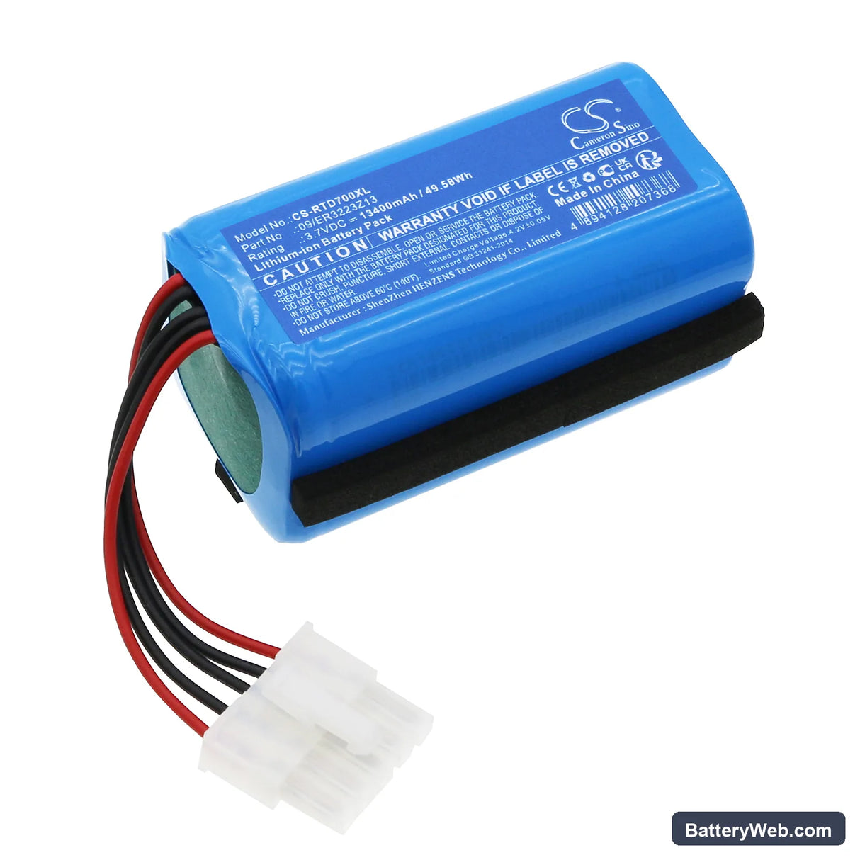 Radiodetection RD8000 Replacement Battery, 3.7V, 13400mAh, Li-ion 1