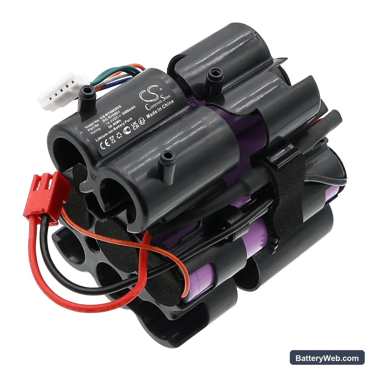 Rowenta RH6543WH/BA0 Replacement Battery, 14.4V, 3500mAh, Li-ion 1