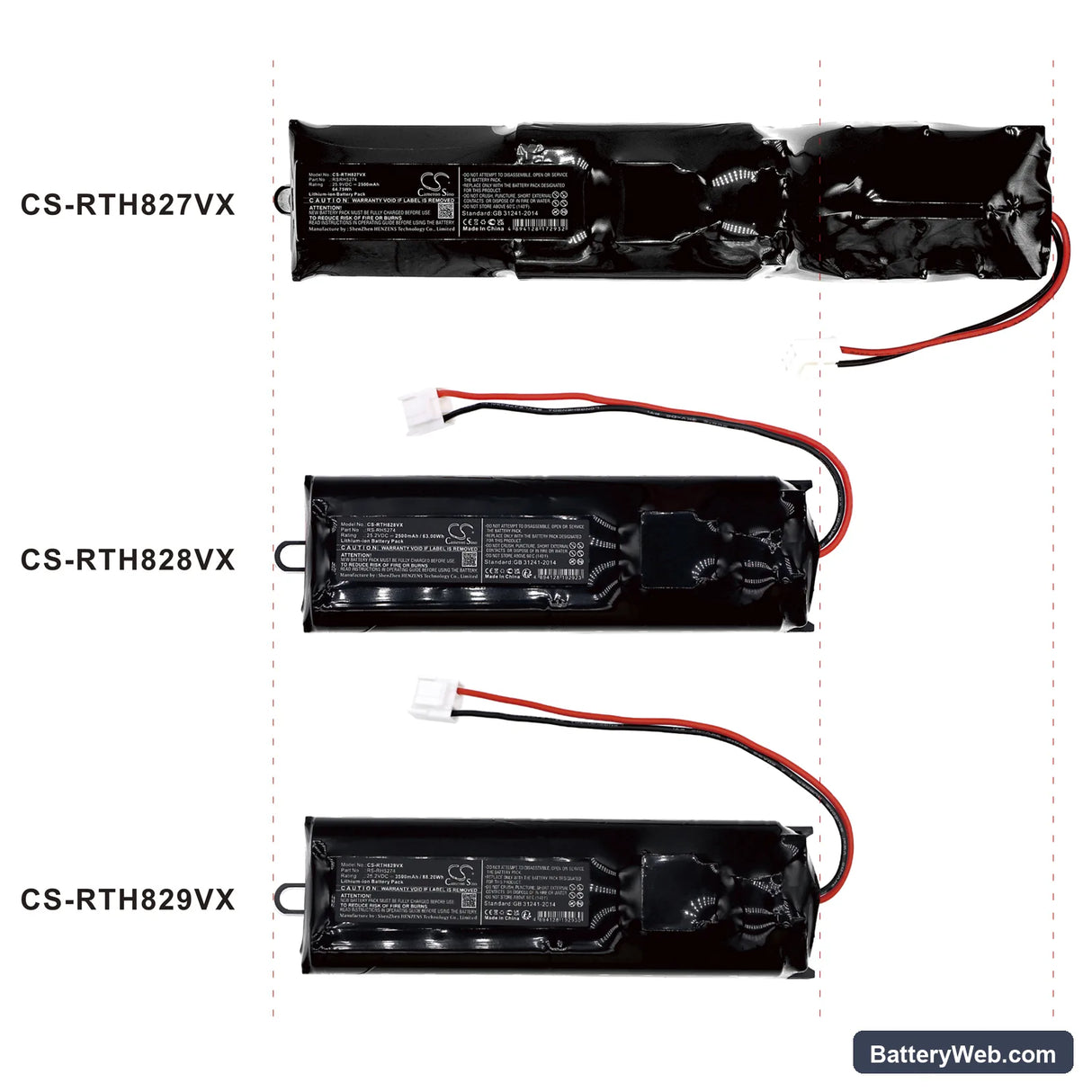 Rowenta RH8827WO/2D0 Replacement Battery, 25.2V, 2500mAh, Li-ion 7