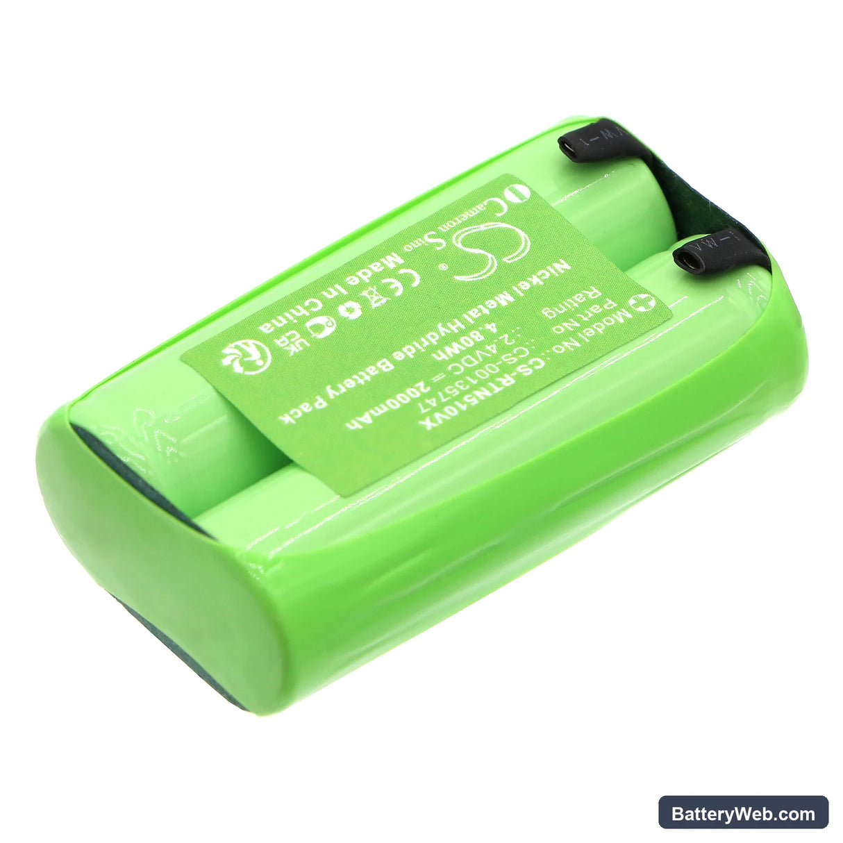 Rowenta Tondeuse Wet & Dry Replacement Battery, 2.4V, 2000mAh, Ni-MH 2