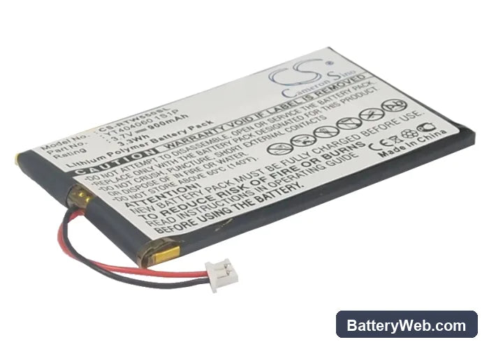 RightWay 550 Replacement Battery, 3.7V, 900mAh, Li-Polymer 1