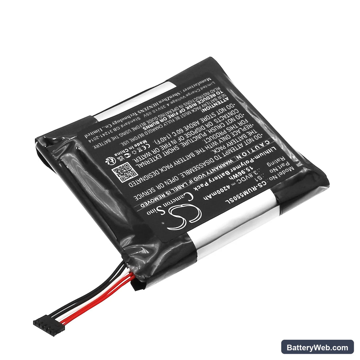 Ring Video Doorbell 2nd Replacement Battery, 3.8V, 4200mAh, Li-Polymer 2