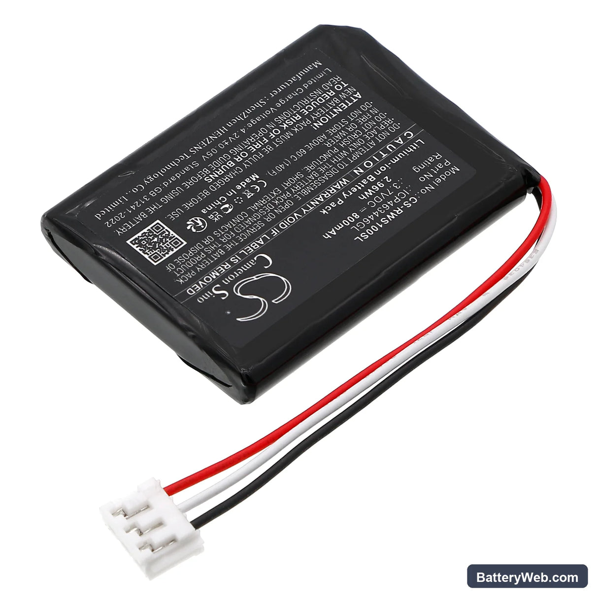 Red Witch Seven Sisters Replacement Battery, 3.7V, 800mAh, Li-ion 2