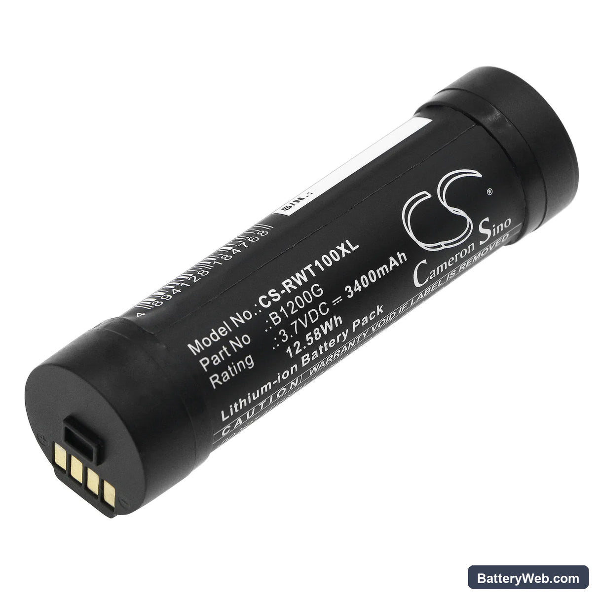RealWear HMT-1 Replacement Battery, 3.7V, 3400mAh, Li-ion 1