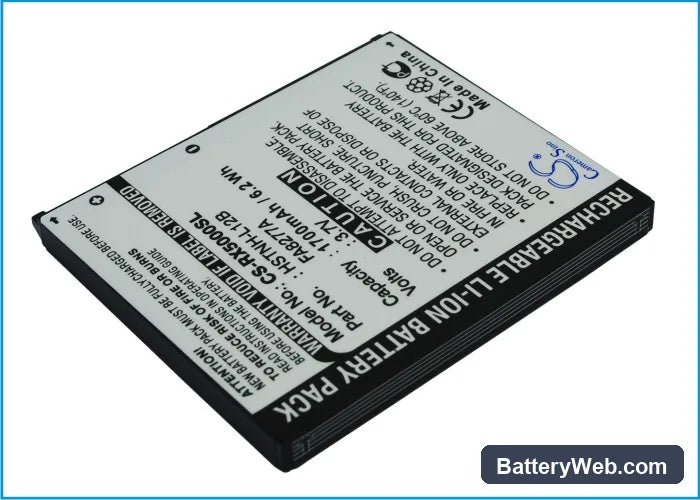 HP iPAQ rx5000 Replacement Battery, 3.7V, 1700mAh, Li-ion 2