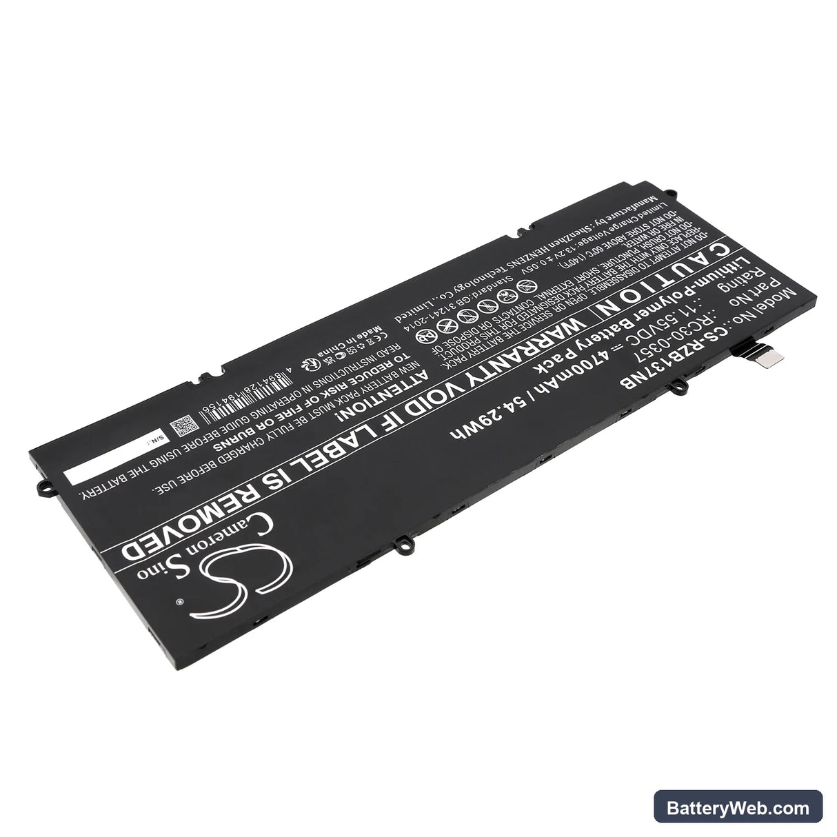 Razer Book 13 Core i7 Replacement Battery, 11.55V, 4700mAh, Li-Polymer 2