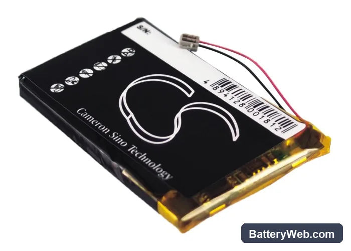 Sony Clie PEG-S300 Replacement Battery, 3.7V, 850mAh, Li-ion 4