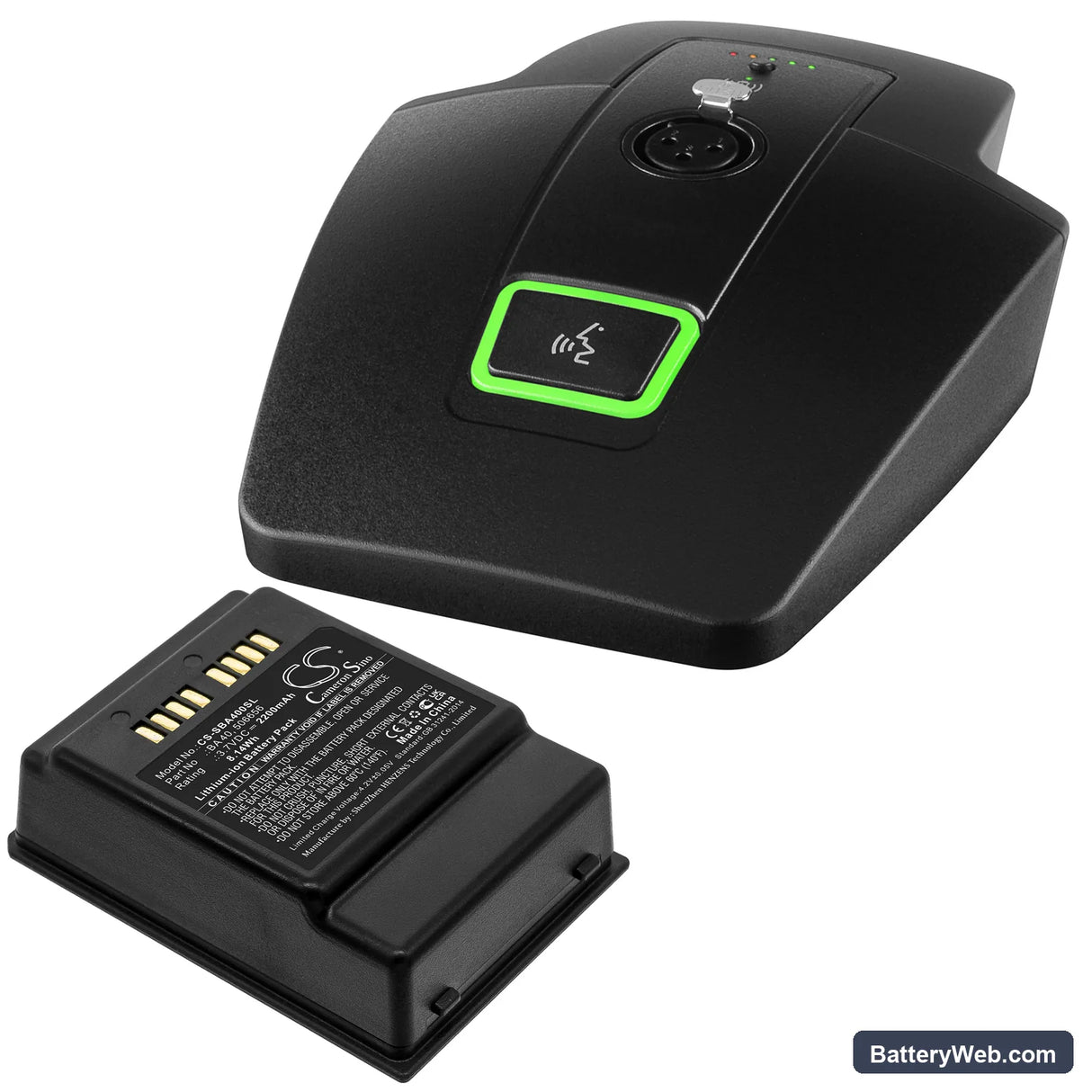 Sennheiser SpeechLine Digital Wireless SL Tablestand DW Replacement Battery, 3.7V, 2200mAh, Li-ion 4