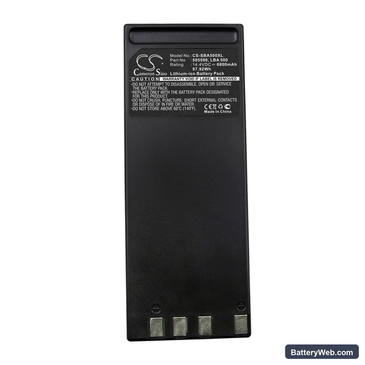 Sennheiser LSP 500 Pro Replacement Battery, 14.4V, 6800mAh, Li-ion 5