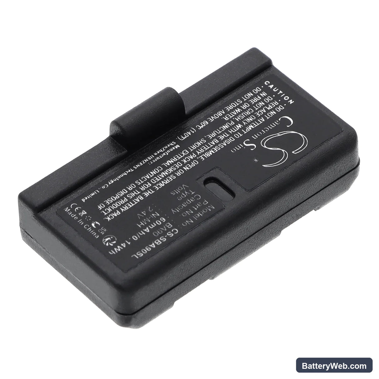 Sennheiser RI100-A/RI100-J Replacement Battery, 2.4V, 60mAh, Ni-MH 2