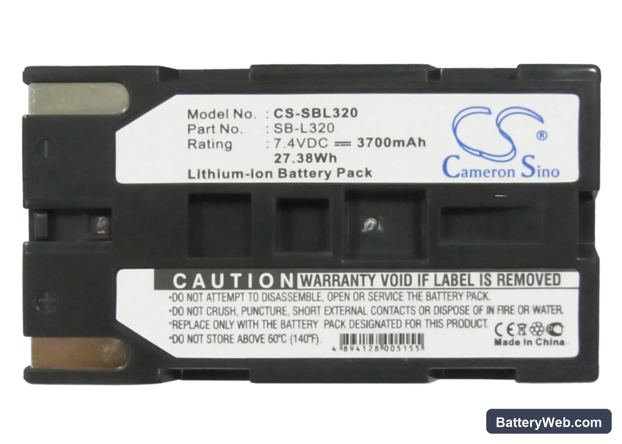 Samsung SCL810 Replacement Battery, 7.4V, 3700mAh, Li-ion 5
