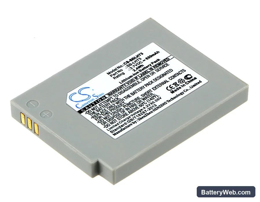 Samsung SDC-MS61S Replacement Battery, 3.7V, 650mAh, Li-ion 1