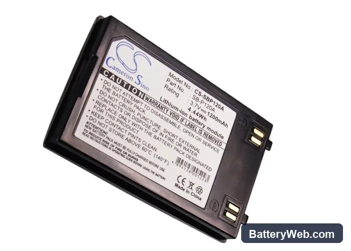 Samsung VP-X300 Replacement Battery, 3.7V, 1200mAh, Li-ion 5