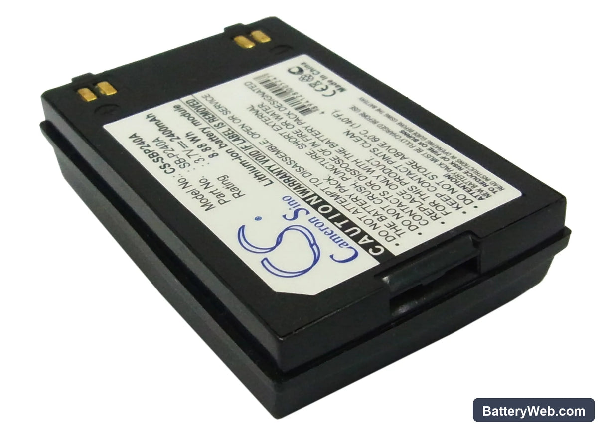 Samsung VP-X220L Replacement Battery, 3.7V, 2400mAh, Li-ion 2
