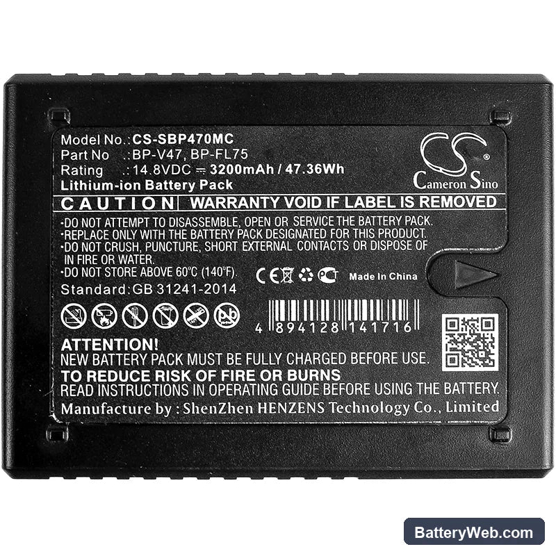 Sony PMW-EX330 Replacement Battery, 14.8V, 3200mAh, Li-ion 5