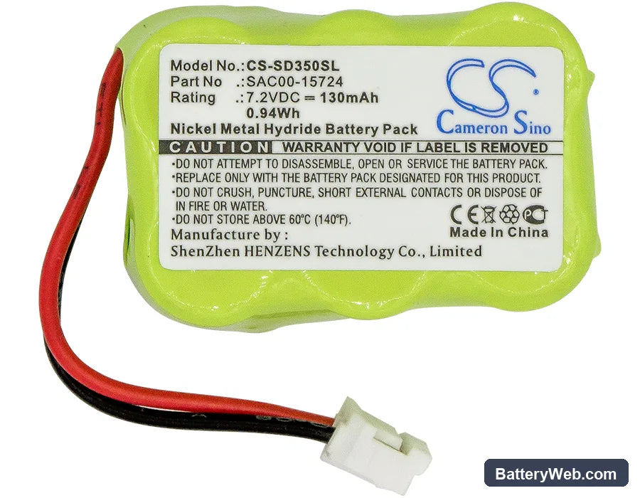 SportDog YardTrainer SD-350 Replacement Battery, 7.2V, 130mAh, Ni-MH 3