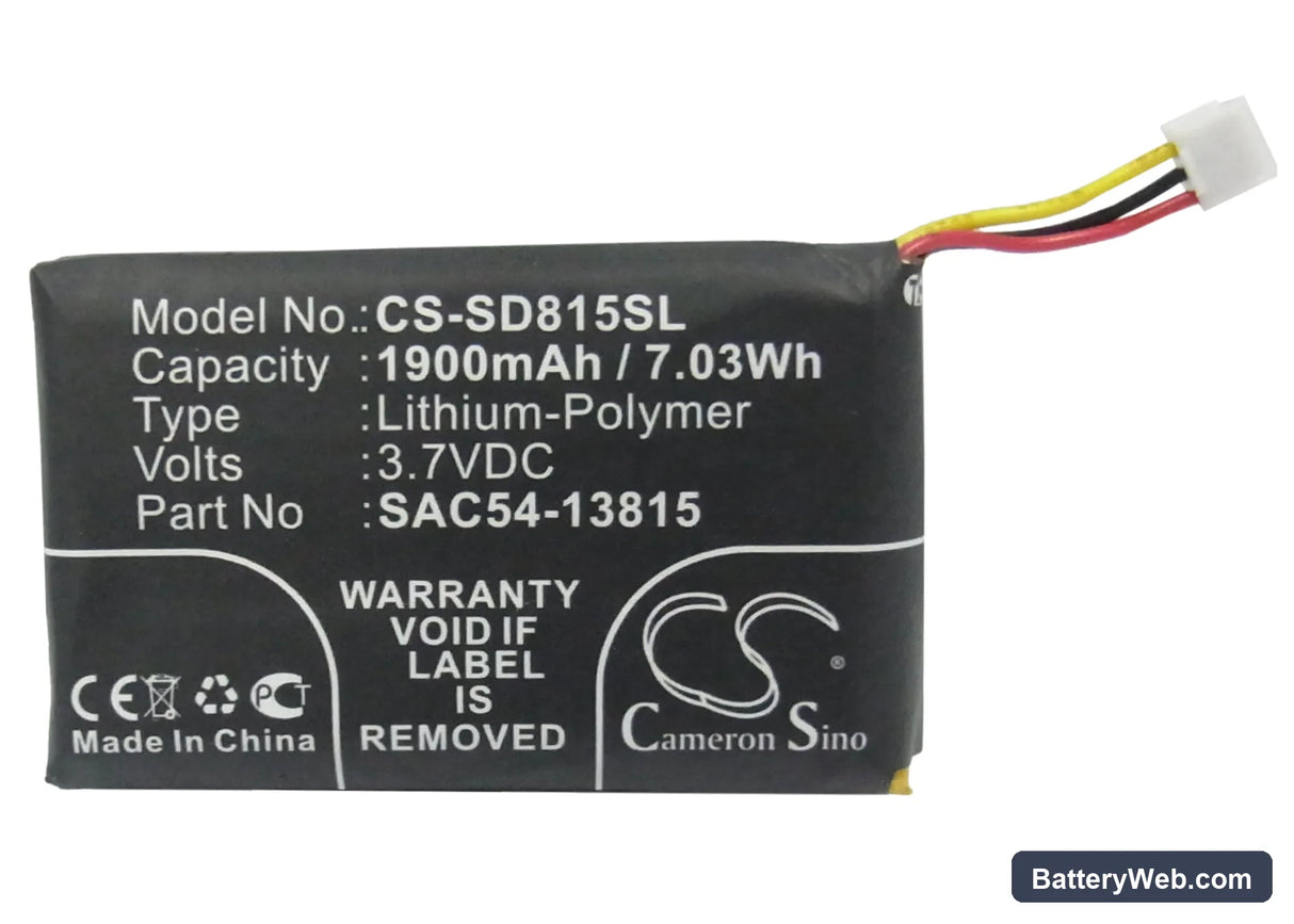 SportDog TEK-H Replacement Battery, 3.7V, 1900mAh, Li-Polymer 5