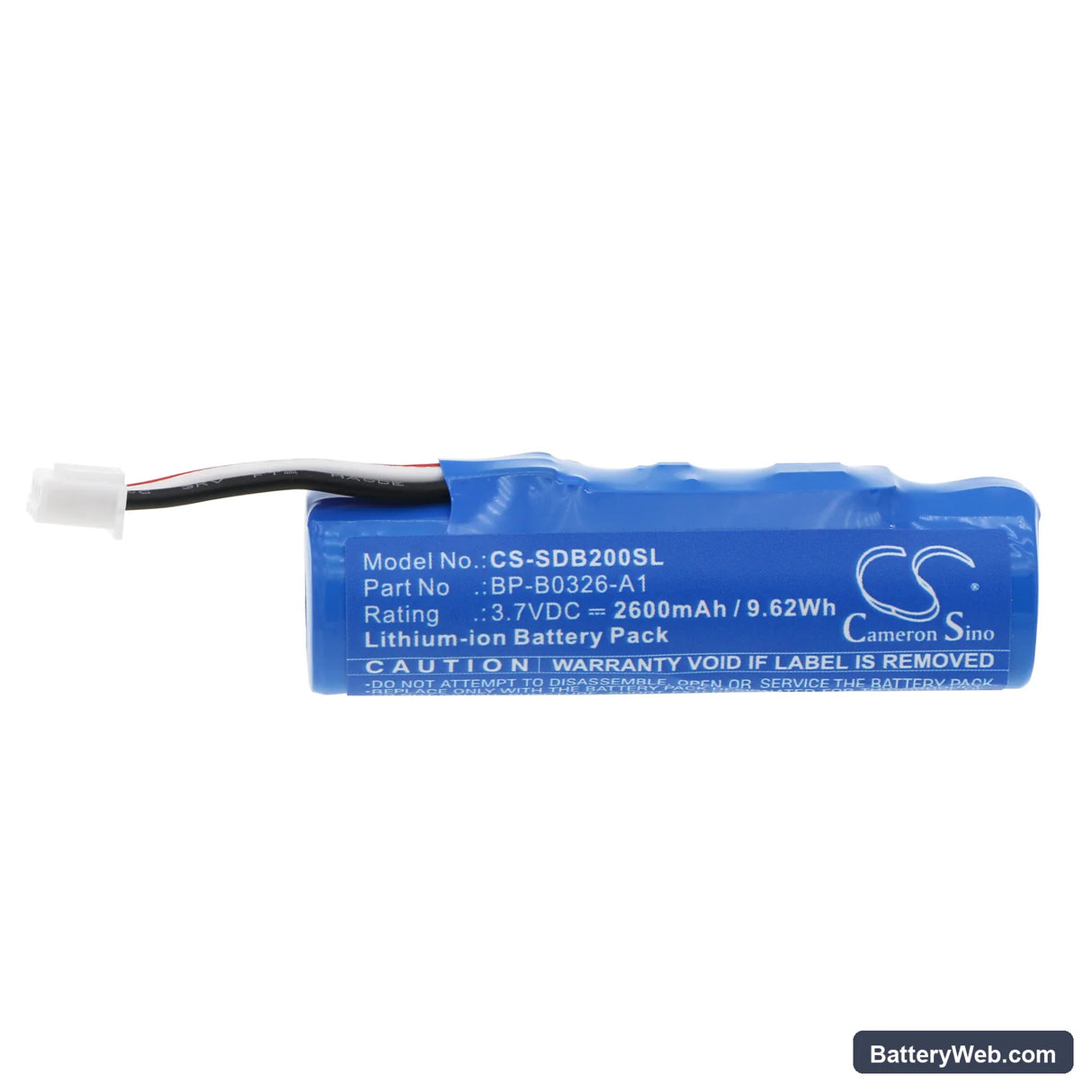 Seiko MP-B20 Replacement Battery, 3.7V, 2600mAh, Li-ion 3