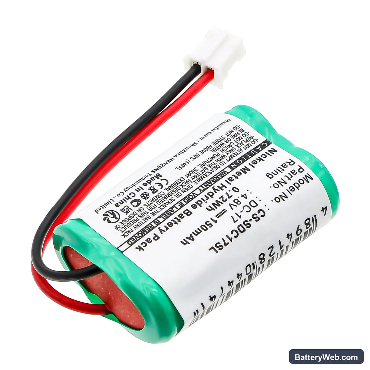 PetSafe PDT00-12470 Replacement Battery, 4.8V, 150mAh, Ni-MH 2