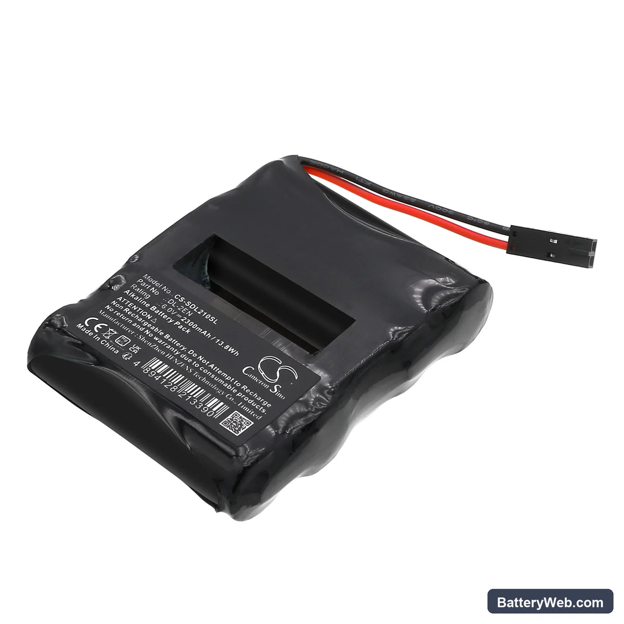 DoorLock Replacement Battery, 6V, 2300mAh, Alkaline 1