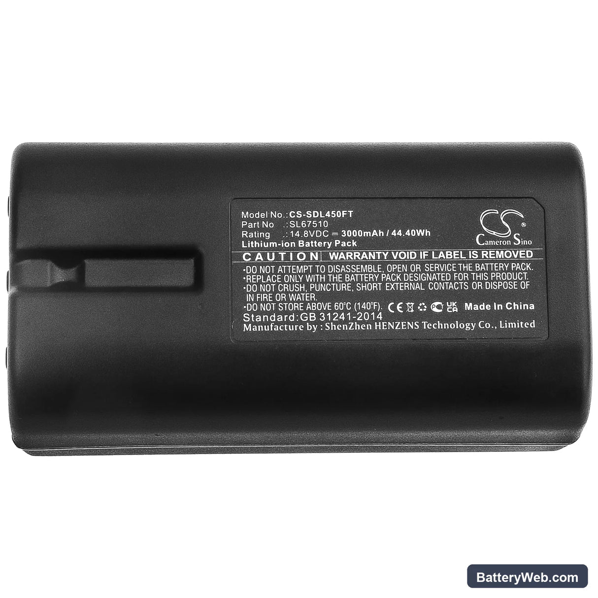 SeaLife Sea Dragon 4500 Replacement Battery, 14.8V, 3000mAh, Li-ion 3