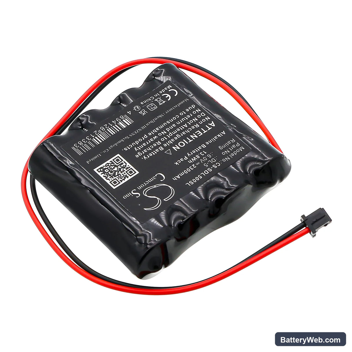 KeyLock F 7400-12 Replacement Battery, 6V, 2300mAh, Alkaline 2