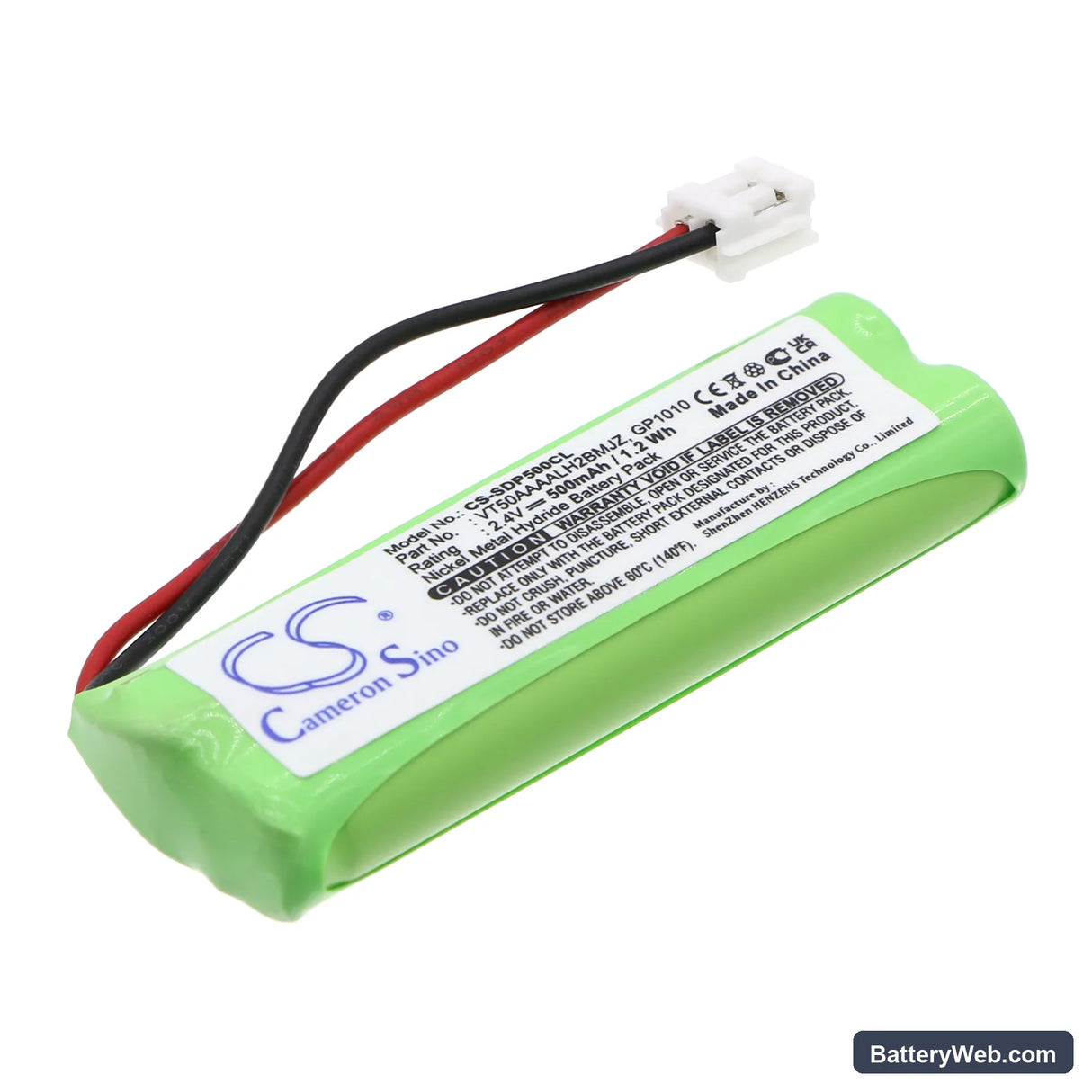 Audioline Monza 480 Replacement Battery, 2.4V, 500mAh, Ni-MH 1