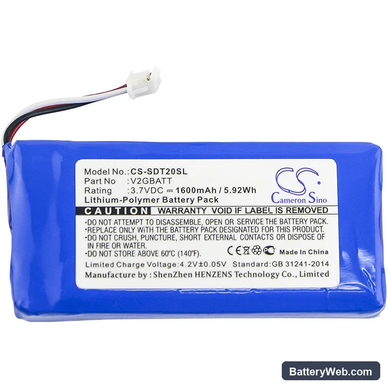 SportDog TEK 2.0 GPS Collar Replacement Battery, 3.7V, 1600mAh, Li-Polymer 3