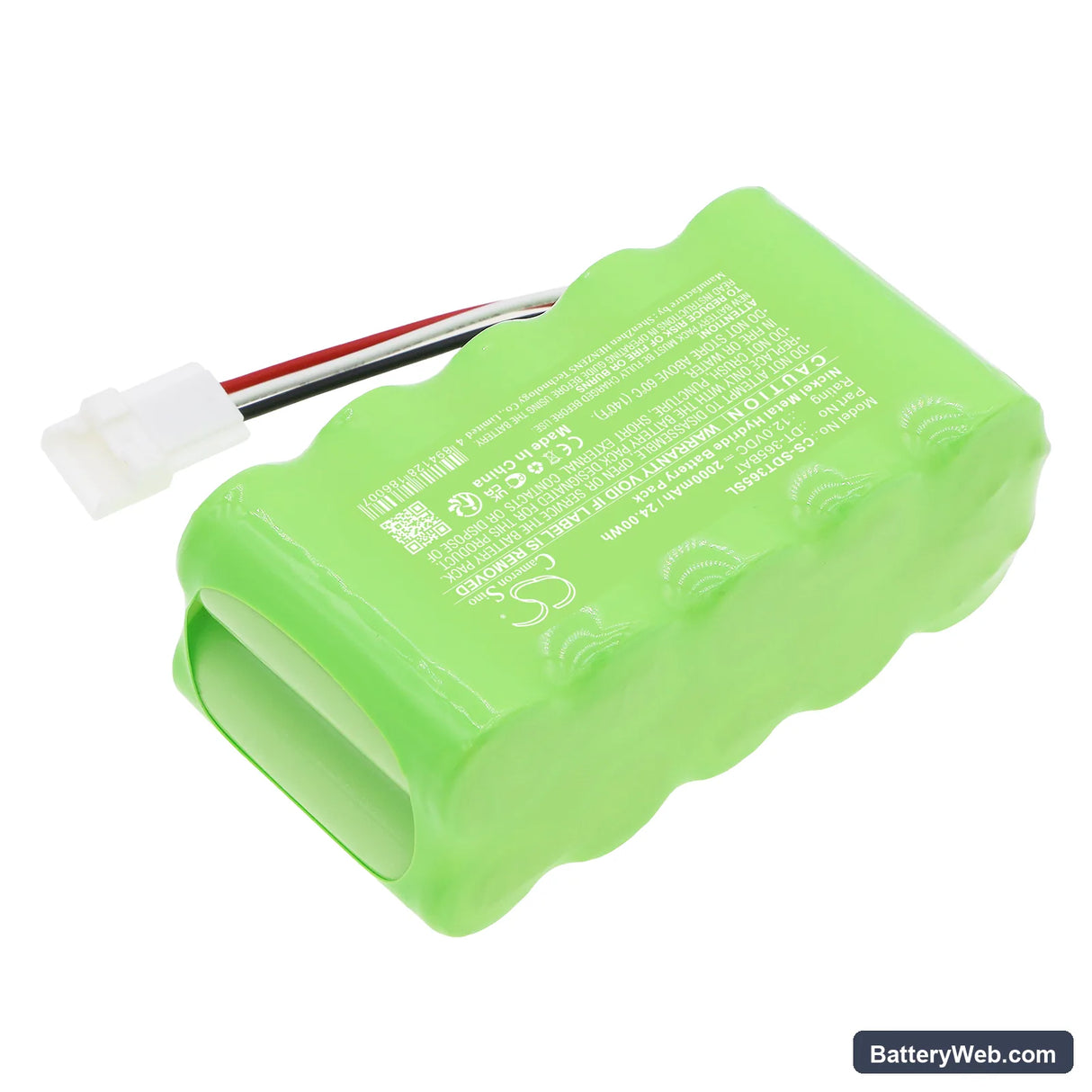 Shimpo DT-365 Replacement Battery, 12V, 2000mAh, Ni-MH 2