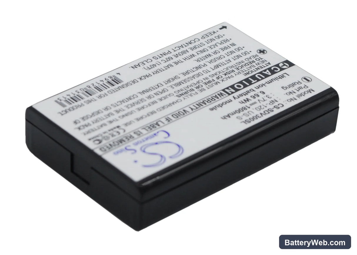 Sonocaddie V300 Replacement Battery, 3.7V, 1800mAh, Li-ion 3