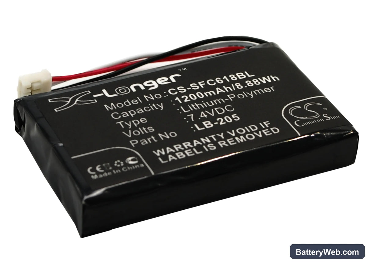 Safescan 6185 Replacement Battery, 7.4V, 1200mAh, Li-Polymer 2